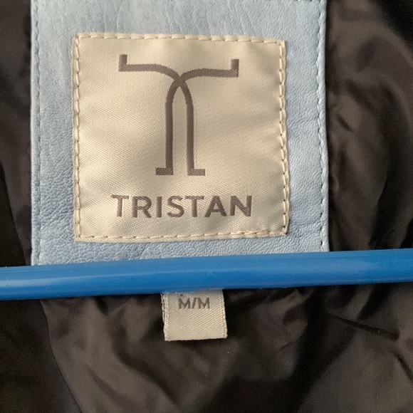 Distressed leather bomber jacket- WORN ONCE - Picture 4 of 7